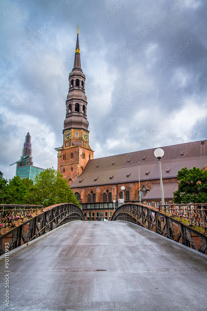 Naklejka premium Unesco Weltkulturerbe Speicherstadt Hamburg