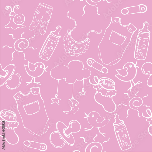 seamless pattern baby background