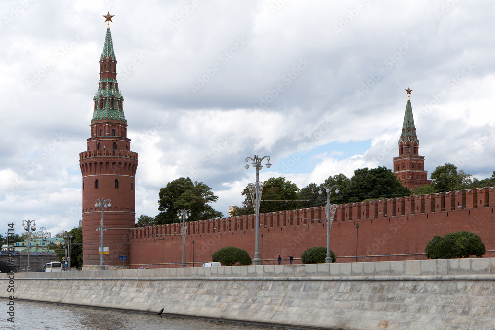 Blick auf Kreml Burg in Moskau, Russland