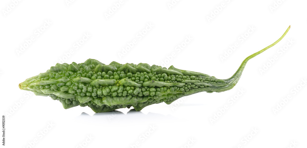 Bitter melon isolated on white background Bitter melon isolated on white background