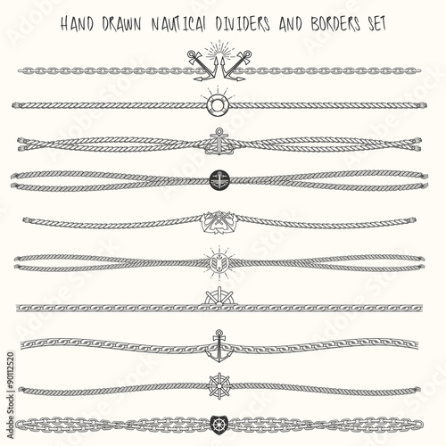Slika na platnu Nautical Dividers Set