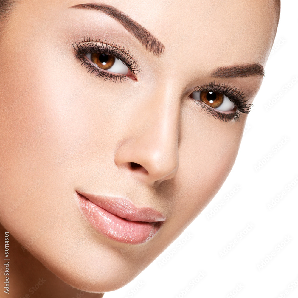 Beautiful face of young woman with health fresh skin Beautiful face of young woman with health fresh skin
