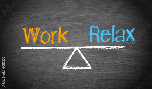 Work and Relax Balance Concept