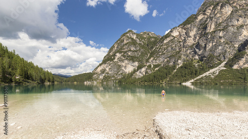 women in the lake