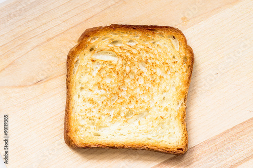 Toasted toast for background