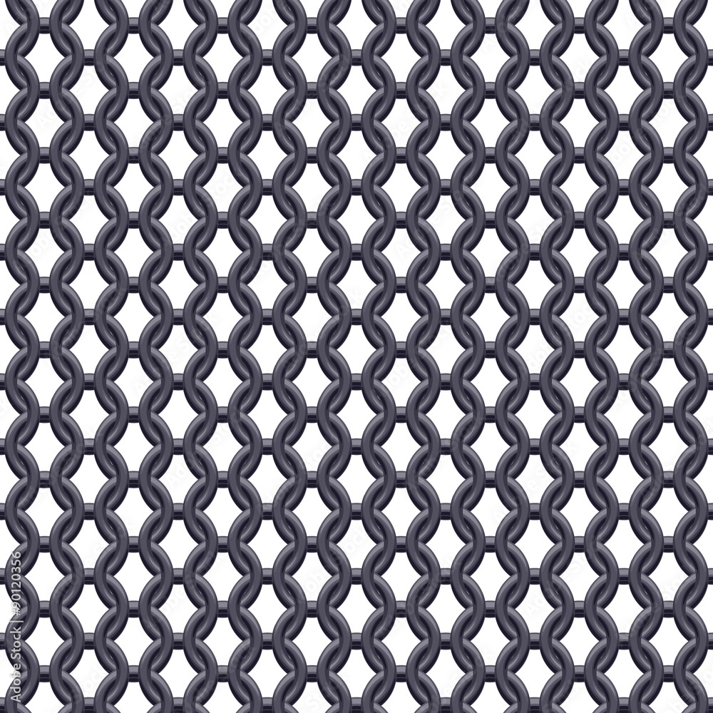 Chain armor, coat of mail seamless texture.