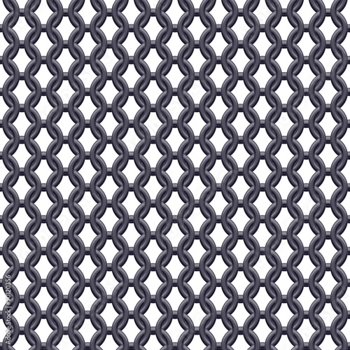 Chain armor, coat of mail seamless texture.