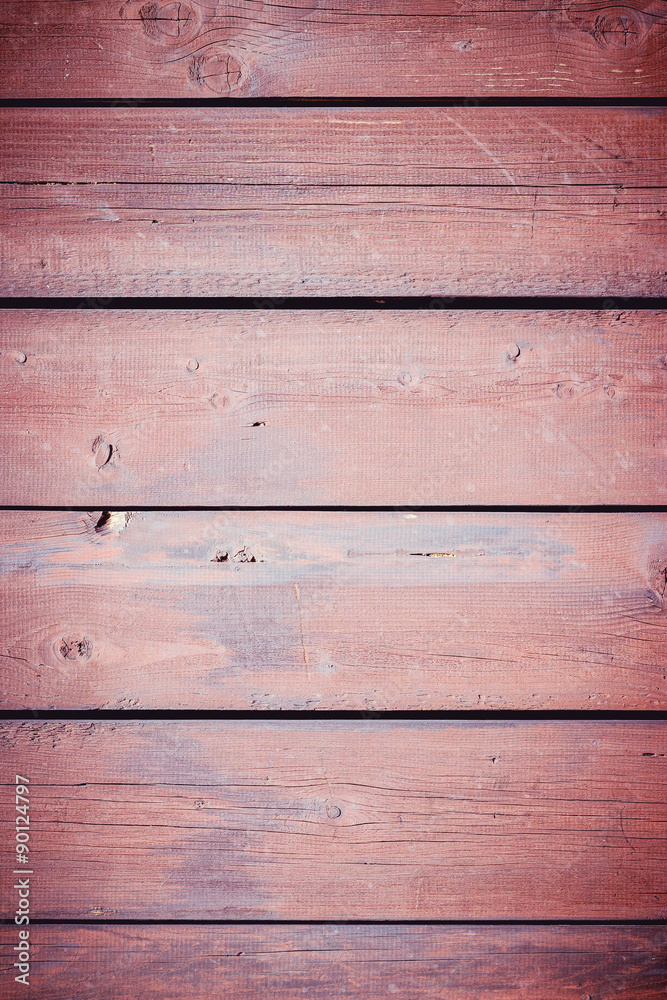 Fototapeta premium Old painted wood wall - texture or background