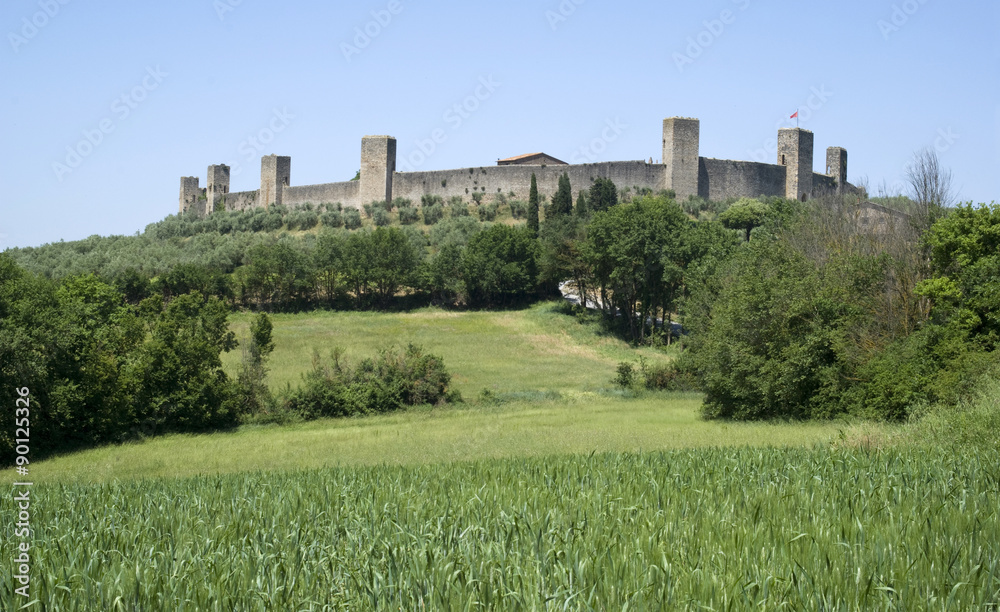 City wall of Monteriggioni