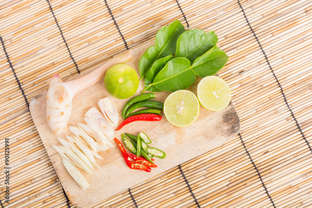 Thai Tom Yam soup herbs and spices Thai Tom Yam soup herbs and spices