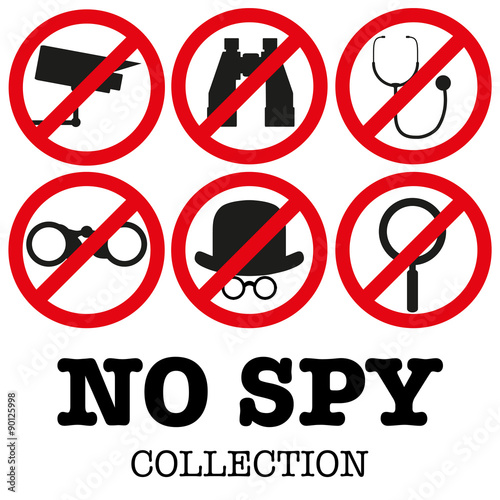 Anti-spyware icon Vector illustration