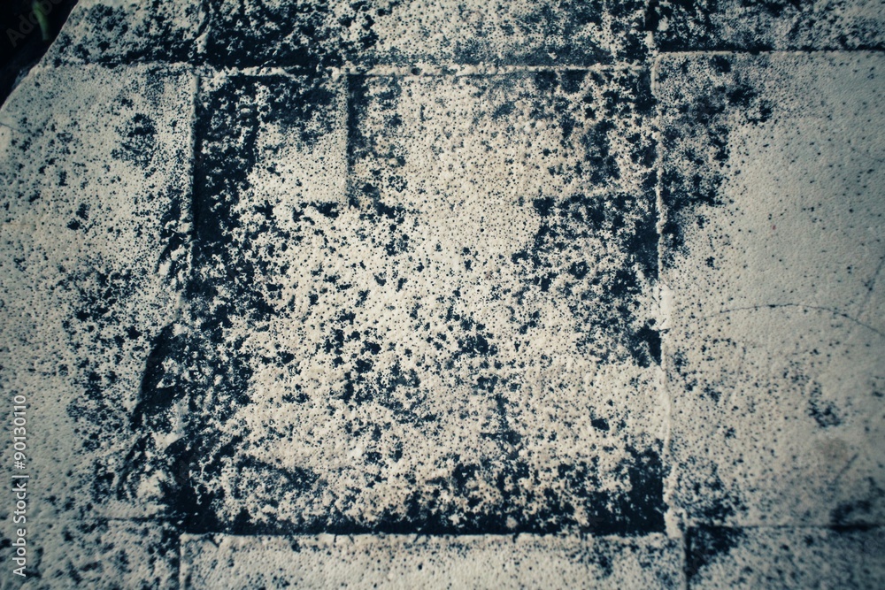 Obraz premium Old gray wall