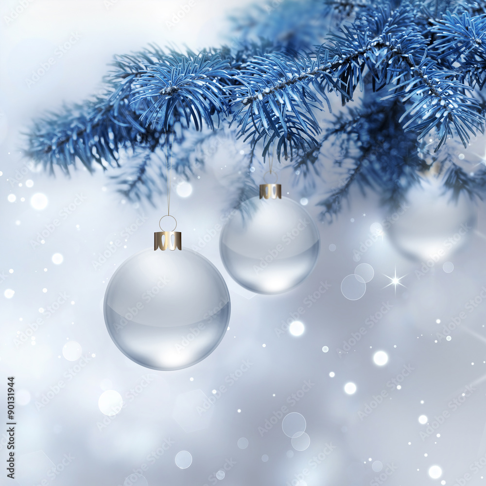 silver Christmas background silver Christmas background