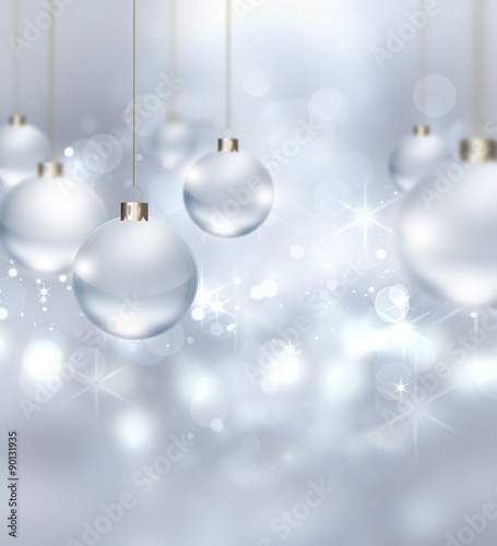 silver Christmas background