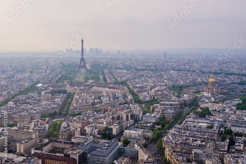 view from montparnasse tower in paris © shantihesse