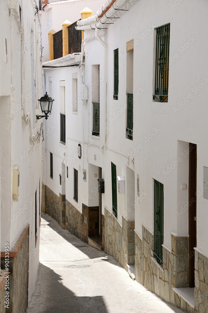 calle del municipio de Casarabonela, Málaga