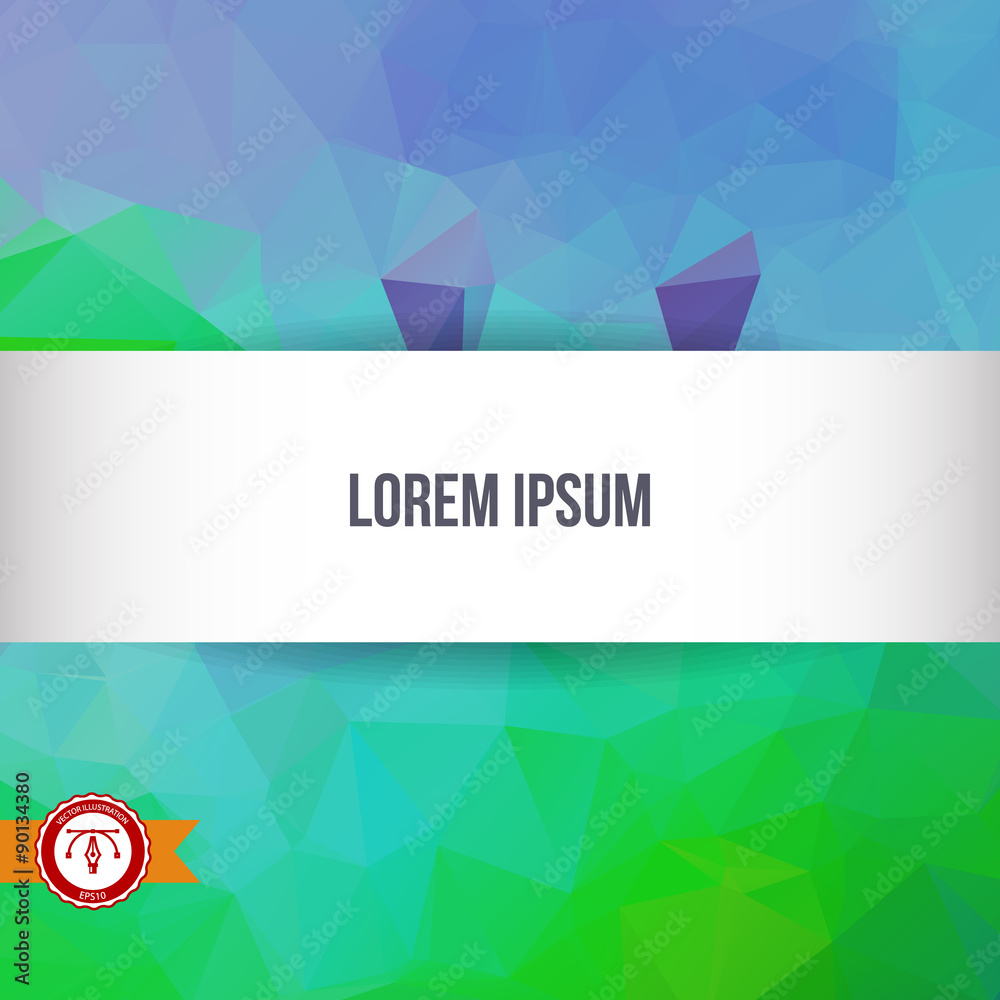 Obraz premium Abstract Colorful Triangles Background. Vector