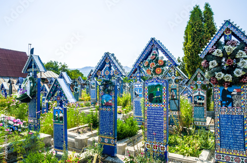 SAPANTA, MARAMURES, ROMANIA - 9 AUGUST, 2015. The merry cemetery of Sapanta, Maramures county, Romania.