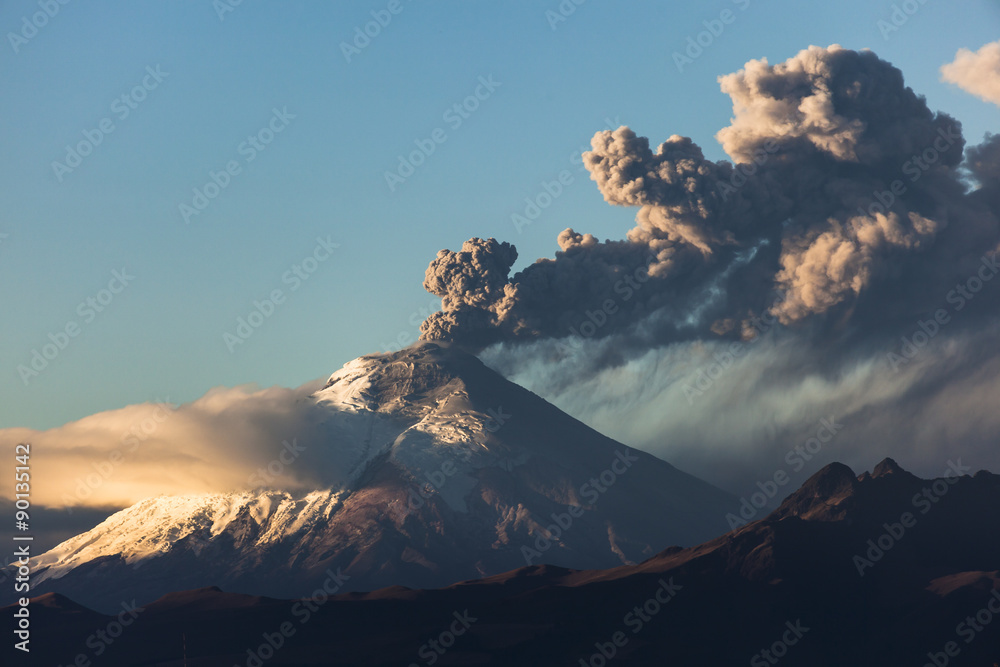 Cotopaxi volcano eruption