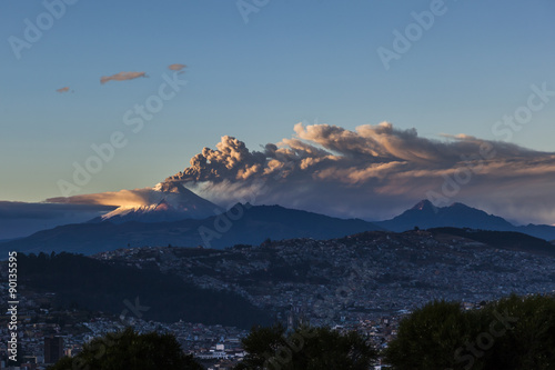 Cotopaxi volcano eruption