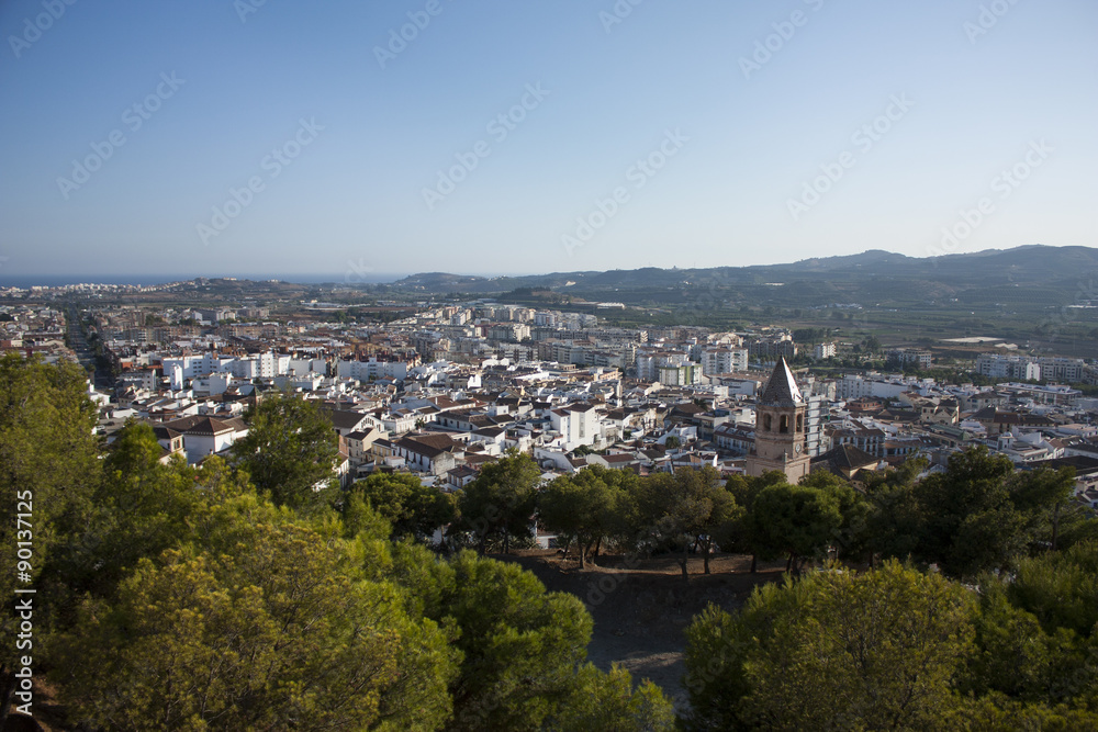 Panorámica de la ciudad de Vélez Málaga