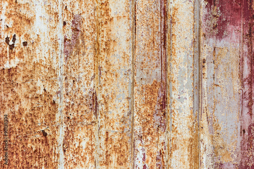 Rusty metal surface with rich and various texture