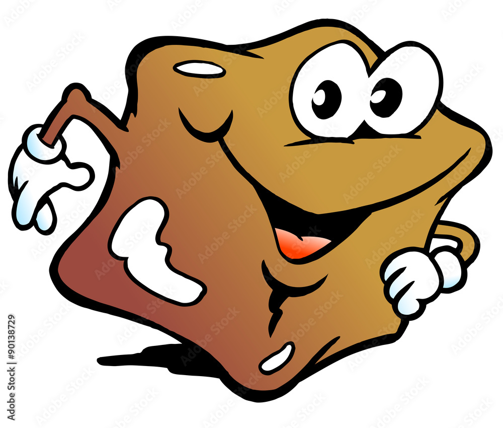 Obraz premium Vector illustration of an Happy Candy Caramel Toffee