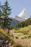 Zermatt, Dorf, Alpen, Schweizer Berge, Schweizer Alpen, Bergwanderung, Zmutt, Furi, Sommer, Wallis, Schweiz