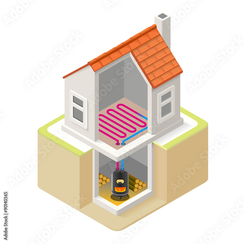 Energy Chain 07 Building Isometric