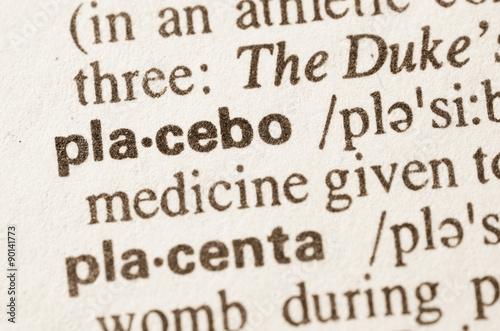 Dictionary definition of word placebo