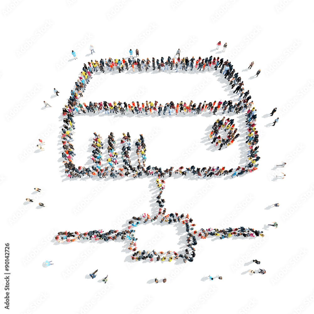 people shape abstract symbol people shape abstract symbol