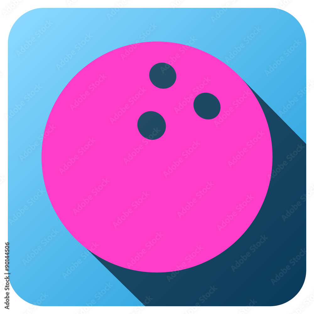 Sport icon with bowling ball in flat style. Vector illustration. Sport icon with bowling ball in flat style. Vector illustration.