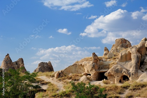 Historical Cave Houses in Goreme Open Air Museum, Cappadocia Turkey