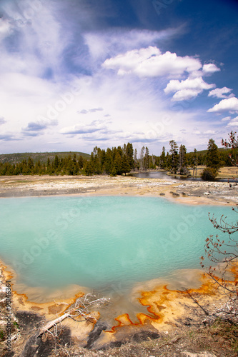 Prismatic Hot Spring in Yellowstone National Park