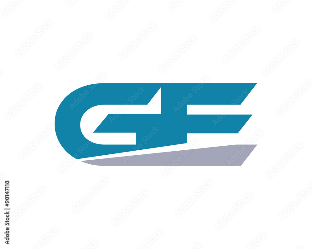 GE Letter Logo Modern GE Letter Logo Modern
