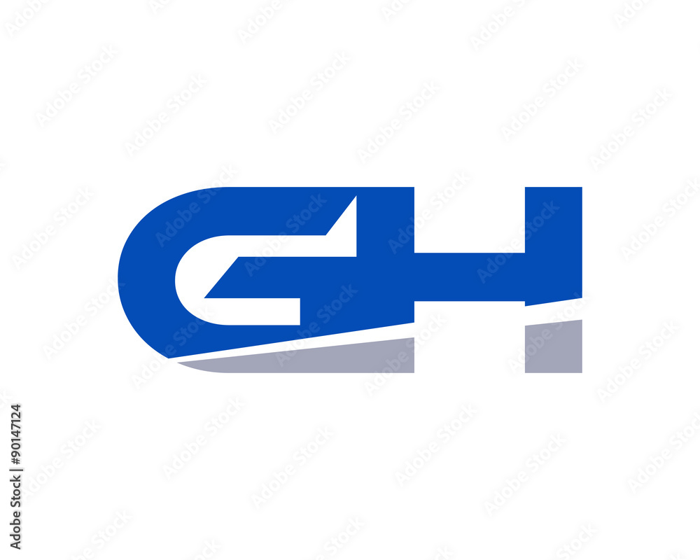 GH Letter Logo Modern GH Letter Logo Modern