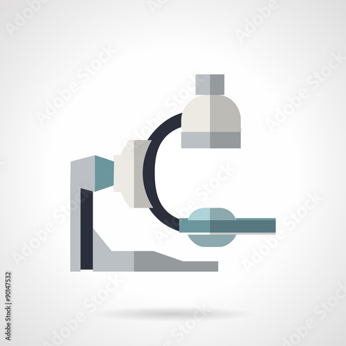 Diagnostic equipment flat vector icon