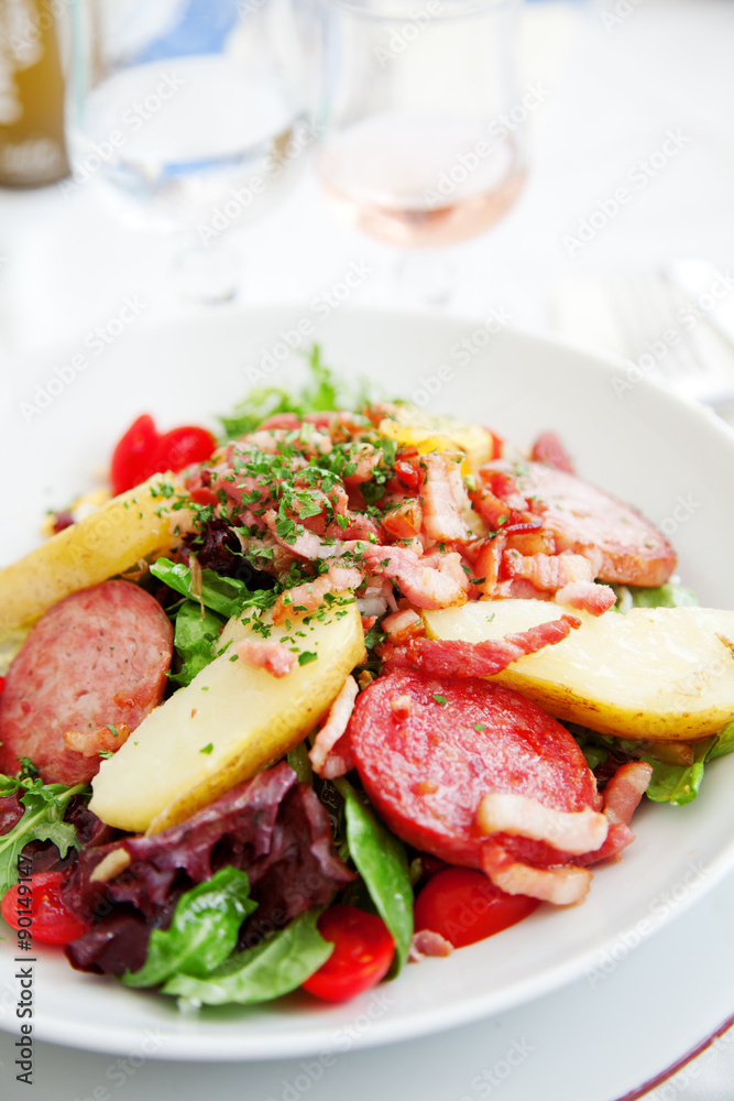 Gourmet salad in Cannes