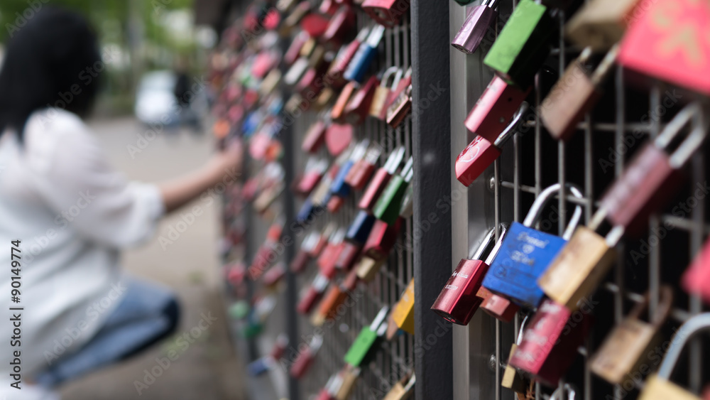 custom made wallpaper toronto digitalLove Padlocks