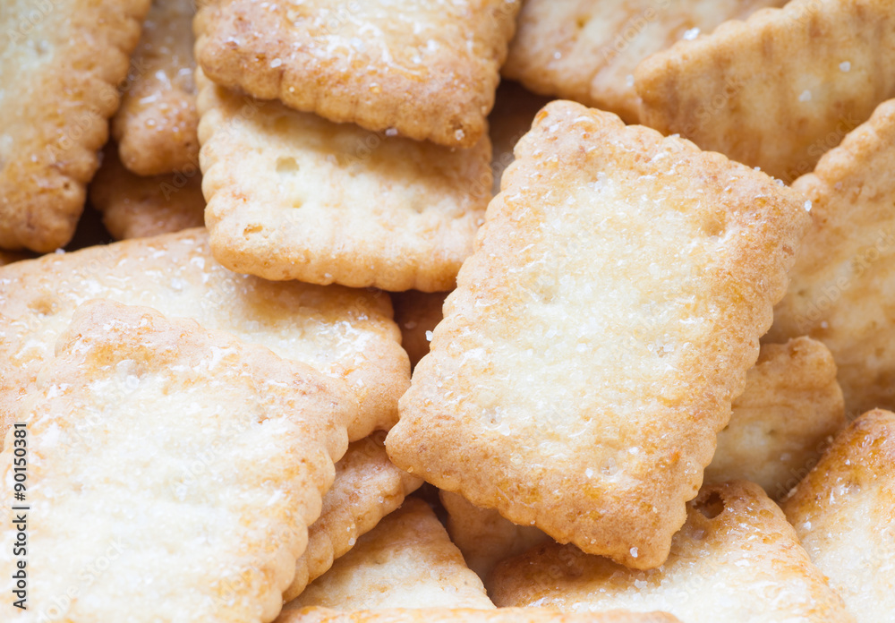 Close - up Stack of Mini coconut biscuit Close - up Stack of Mini coconut biscuit