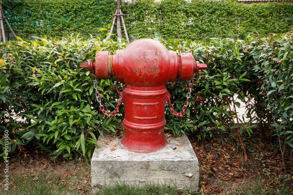 Stop fire with water hydrant