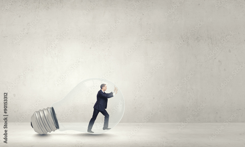 Obraz premium Inside light bulb