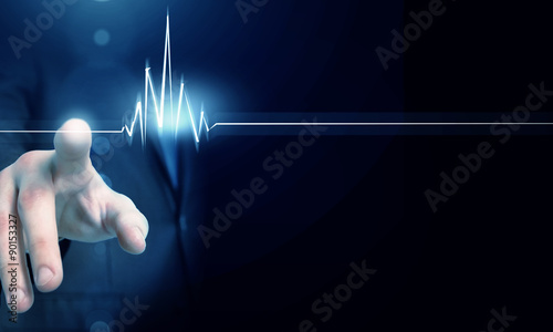 Quadro su tela Heart beating rate