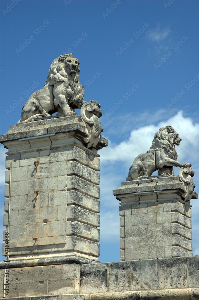 stone lions