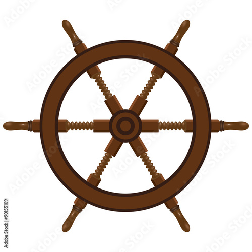 Ship steering wheel