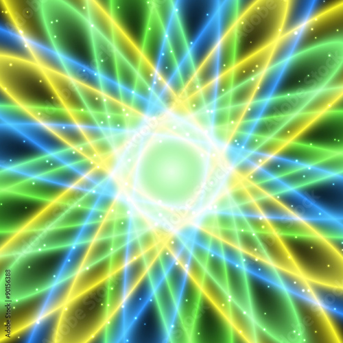 Abstract background - neon flower