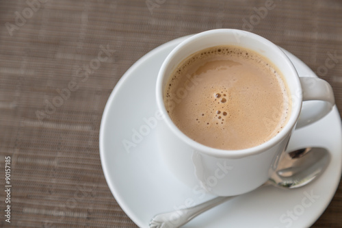 Coffee in white cup