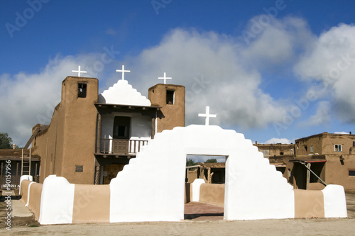 San Geronimo Chapel in Taos Pueblo, USA photo