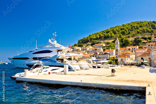 Island of Vis yachting waterfront view