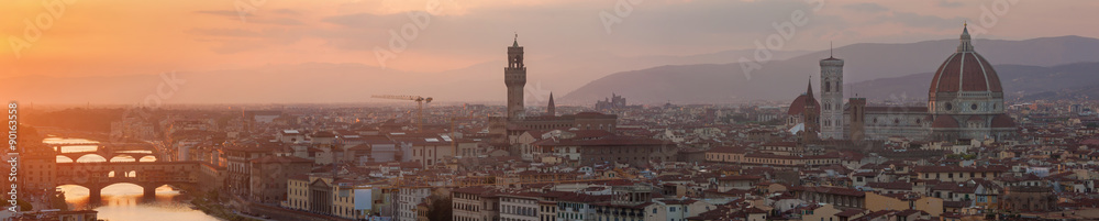 Panoramic view of Florence - Tuscany, Italy